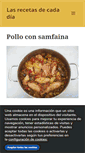 Mobile Screenshot of lasrecetasdecadadia.com