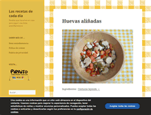Tablet Screenshot of lasrecetasdecadadia.com